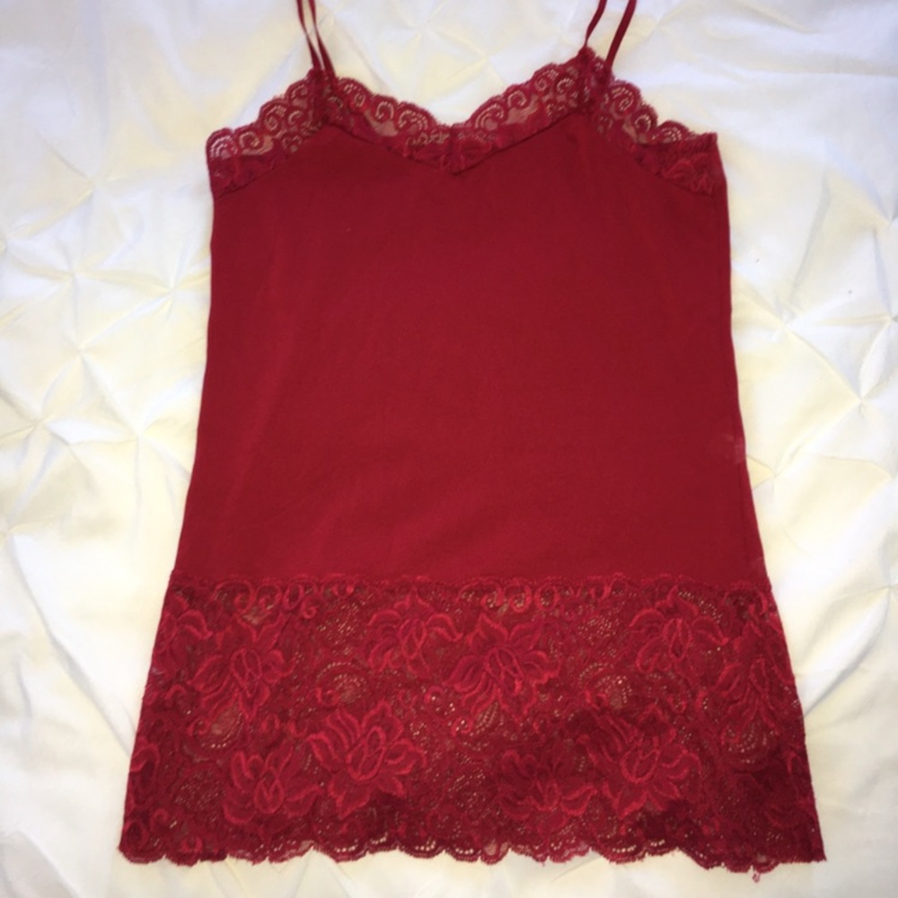 lace bottom, top Spandex material non lace areas.